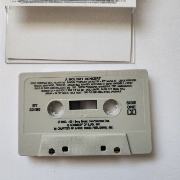 A Holiday Concert Cassette Tape Percy Faith & The Philadelphia Orchestra Sony Mu - Picture 4 of 5